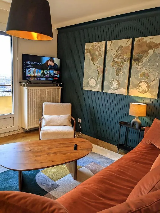 Vue Exeptionnelle 15 A Min Pied De Fourviere & Vieux Lyon Avec Parking Prive Apartment